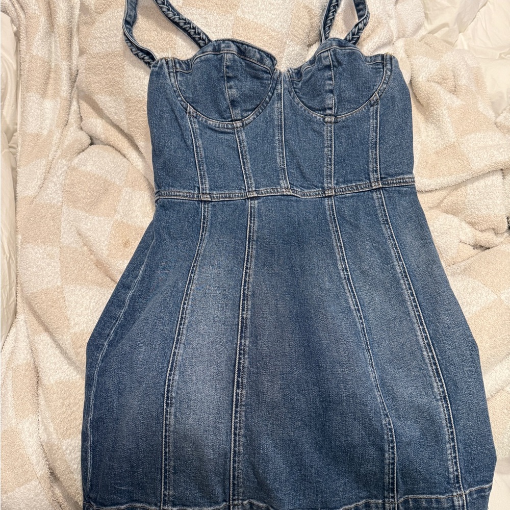 Alice + Olivia Blue Denim Dress